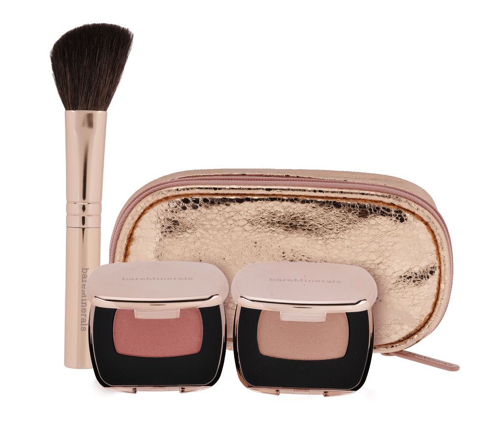 bareMinerals Tres Cheek Ready Blush 3-pc Collection with Bag bareMinerals Tres Cheek Ready Blush 3-pc Collection with Bag