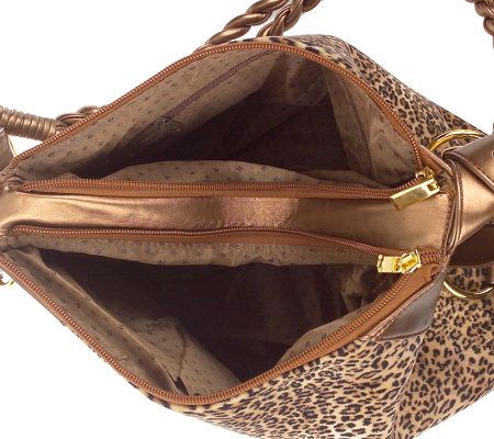 Lee Sands Leopard Print Tote Bag