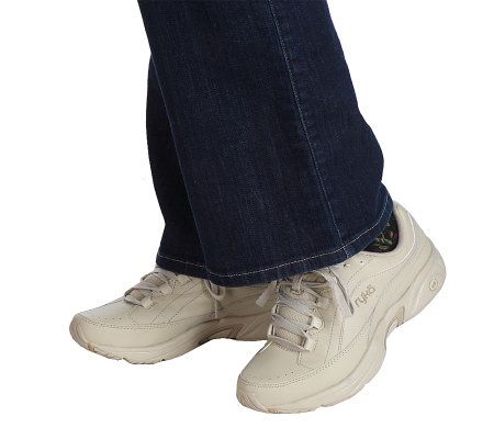 Ryka Leather Lace-up Walking Shoes w/Visible Technology