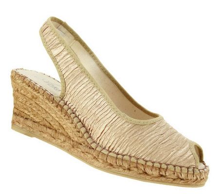 Azura by Spring Step Jeanette Espadrille PeepToe Sandals - A179825