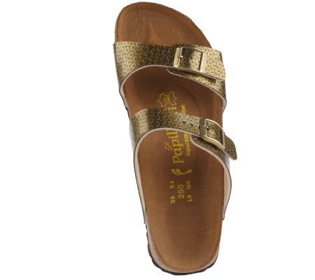 Papillio Sydney Double Strap Sequin Print Sandals