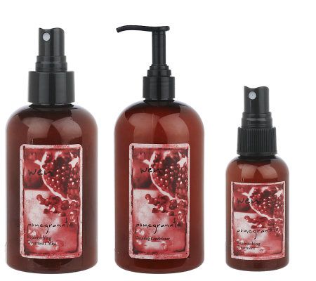 WEN by Chaz Dean Home and Away Pomegranate 3-pc Collection - A218725