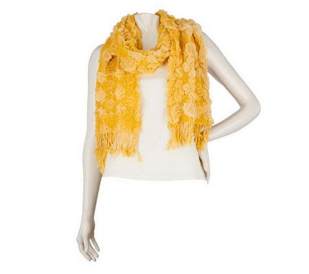 Layers by Lizden Bubble Wrap Scarf with Fringe - A222025