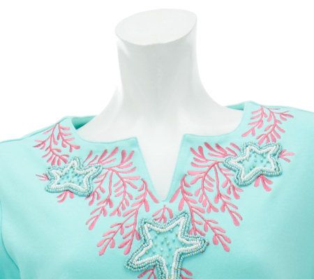 Quacker Factory Beachy Bling Beach Dress