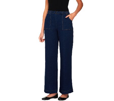 Denim & Co. Regular Classic Waist Stretch Pull-On Pants - A04426
