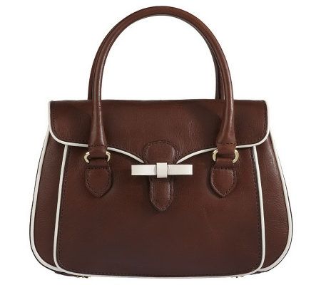 Isaac Mizrahi Live! Smooth Leather Demi Tote with Bow Detail - A199526