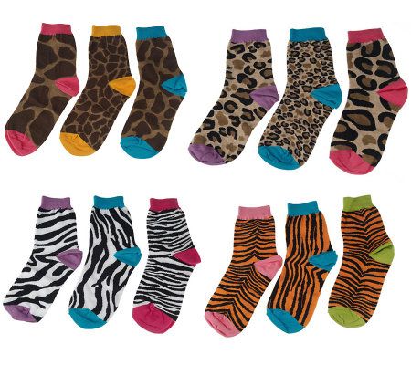 little missmatched CrazyCoordinate Urban Jungle Crew Socks - A217026