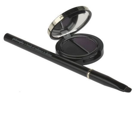 philosophy divine infinite velvet eyeliner duo & defining liner brush - A219226