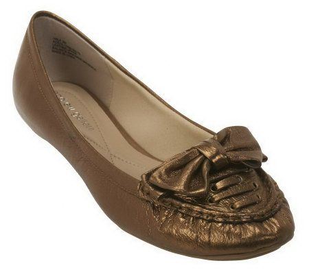 Andrew Geller Moccasin with Bow & Lacing Detail - A221026