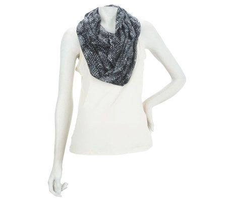 Liz Claiborne New York Spotted Animal Printed Eternity Scarf - A227526