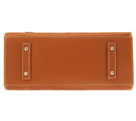 Dooney & Bourke Pebble Leather Janine Bag w/ Front Pocket