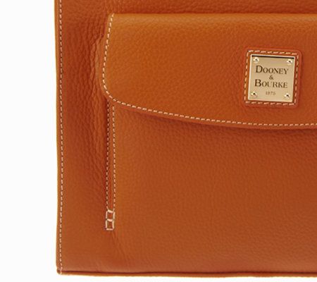 Dooney & Bourke Pebble Leather Janine Bag w/ Front Pocket
