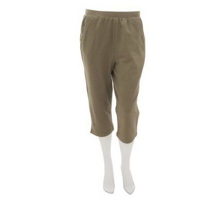 Denim & Co. Essentials Pull-On French Terry Capri Pants - A231626
