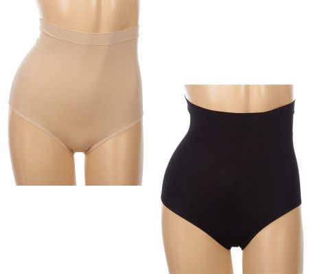 Genie Control Set of 2 Seamless High Waist Briefs - A231726