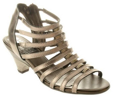 Spring Step Dynamic Leather Gladiator Style T-Strap Sandals - A314126