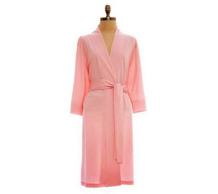 Carole Hochman Cotton Jersey Wrap Kimono - A324226