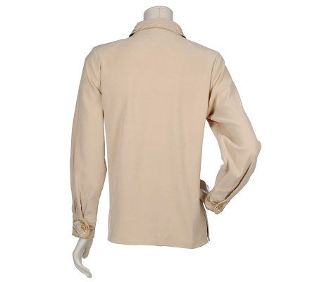 Bob Mackies Art Nouveau Embroidered Shirt