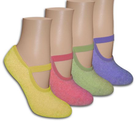 Oasis Womens 4- Pair Buttercreme Maryjane w/ Aloe - A206627