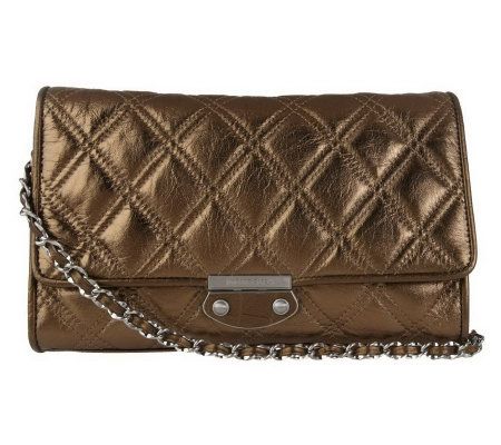 Judith Ripka Mercer Quilted Nappa Leather Shoulder Bag - A213227