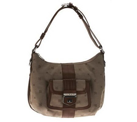 Judith Ripka Jacquard Shoulder Bag w/ Front Lock Pocket - A215227