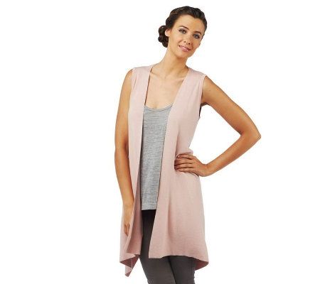 Luxe Rachel Zoe Sweater Vest with Removable Belt - A223227