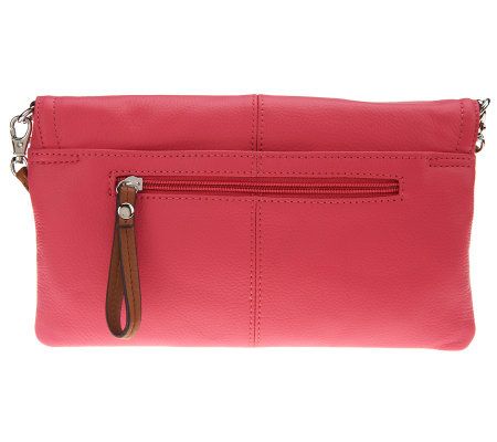 Tignanello Pebble Leather East/West Flap Crossbody