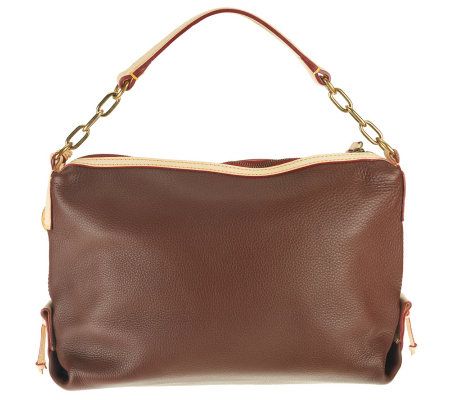 Dooney & Bourke Pebble Leather Small Sac with Key Fob