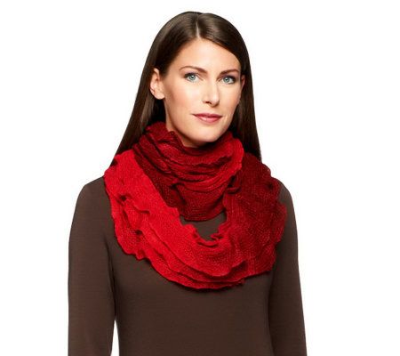 Amiee Lynn Ombre Ruffle Eternity Scarf - A227327
