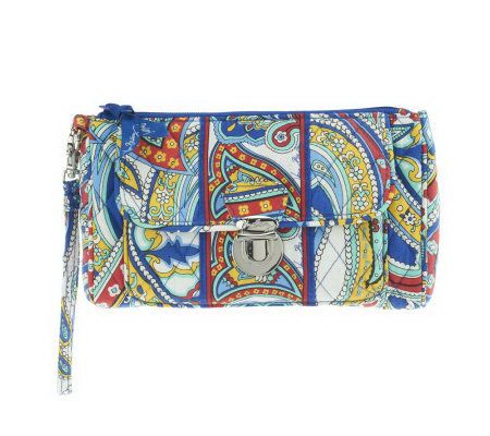 Vera Bradley Signature Print Pushlock Wristlet - A232827