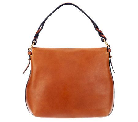As Is Dooney & Bourke Florentine Leather Twist Strap Hobo Bag
