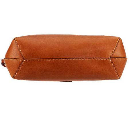 As Is Dooney & Bourke Florentine Leather Twist Strap Hobo Bag