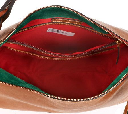 As Is Dooney & Bourke Florentine Leather Twist Strap Hobo Bag