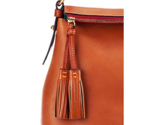 As Is Dooney & Bourke Florentine Leather Twist Strap Hobo Bag