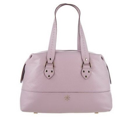 Isaac Mizrahi Live! Pebble Leather East/West Satchel - A199528