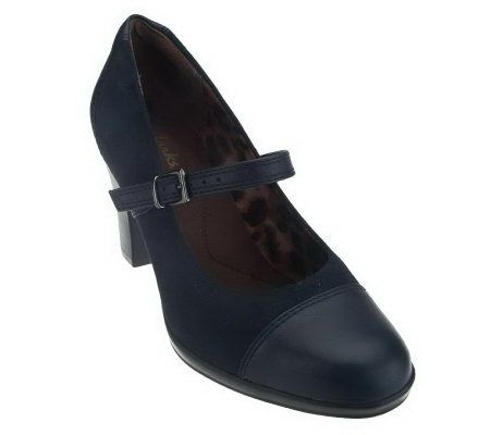 Clarks Bendables Jewell Blush Leather Mary Janes - A226228