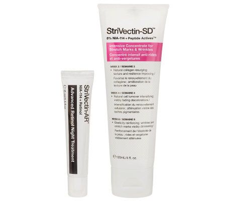 StriVectin 4oz SD Face Cream with Bonus Retinol Night Cream - A228828