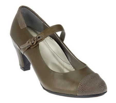 Aetrex Taylor Leather Mary Jane Pumps - A229528