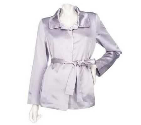 As Is Pamela Dennis PCG Cotton Twill Cocoon Jacket - A230628