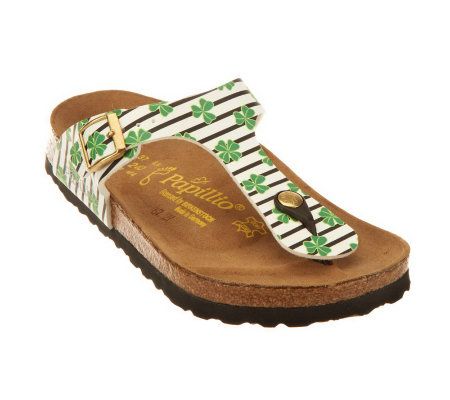 Papillio Gizeh Lucky Clover Thong Sandals with Buckle - A232328