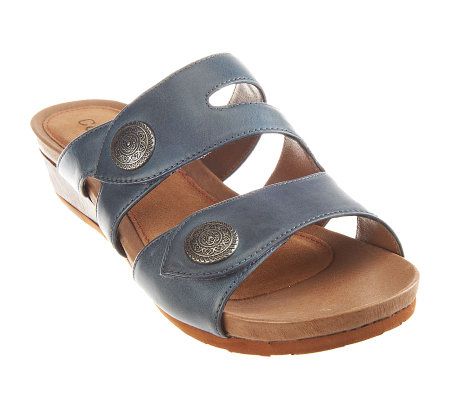 Cobb Hill by New Balance Heidi Leather Double Strap Sandals - A235028