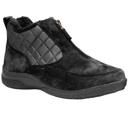 Propet Womens Alta Suede Leather Booties - A326428