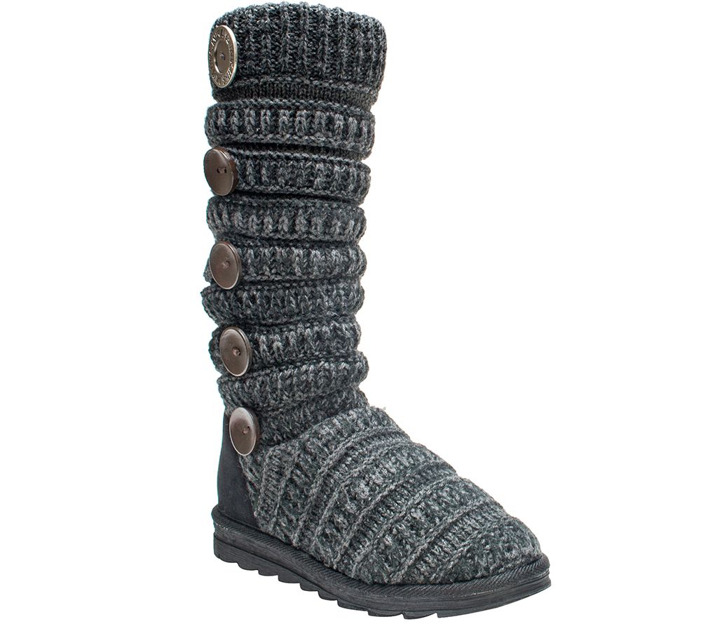 MUK LUKS Miranda - Marled Texture Stripe Boot - A327028