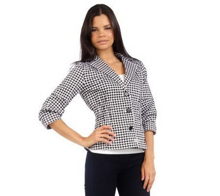 Joan Rivers Signature Houndstooth Jacket - A214129