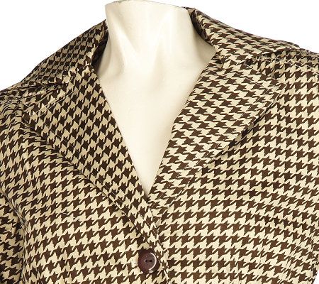 Joan Rivers Signature Houndstooth Jacket