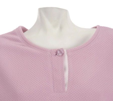 Stan Herman Textured Honeycomb Microfleece Pullover