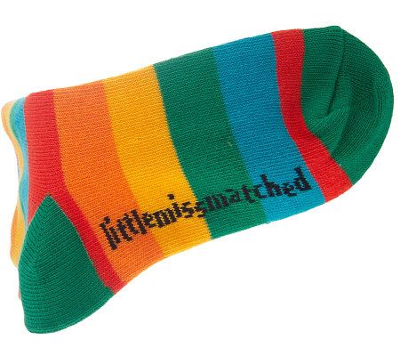 little missmatched CrazyCoordinate Live,Laugh&Love Knee Highs