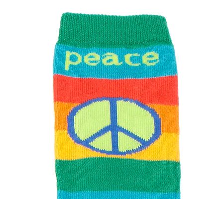 little missmatched CrazyCoordinate Live,Laugh&Love Knee Highs