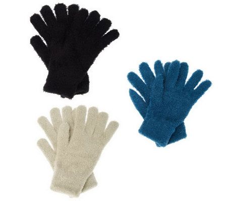 Woolrich 3 Pair Aloe Vera Infused Stretch Gloves - A217929