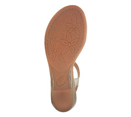 B.O.C. by Born Karlyn Leather Flower Detail Sandals