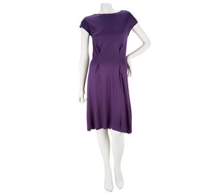 GF by Geren Ford Knit Dress with Sheer Detail - A226629